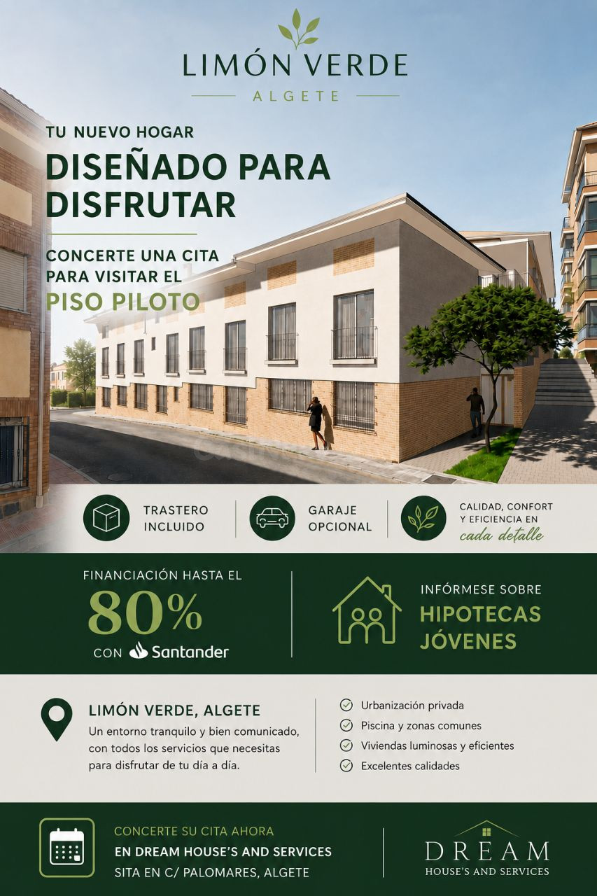 PROMOCIÓN LIMÓN VERDE- ÚNICA OBRA NUEVA EN ALGETE