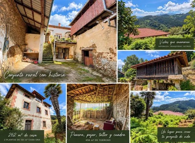 CASA TRADICIONAL ASTURIANA DE 262 m2 CON 458 m2 DE TERRENO, 