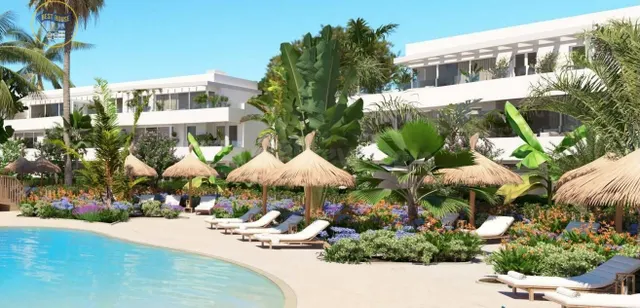 Moderno piso de obra nueva en resort de lujo en primera líne - foto 2
