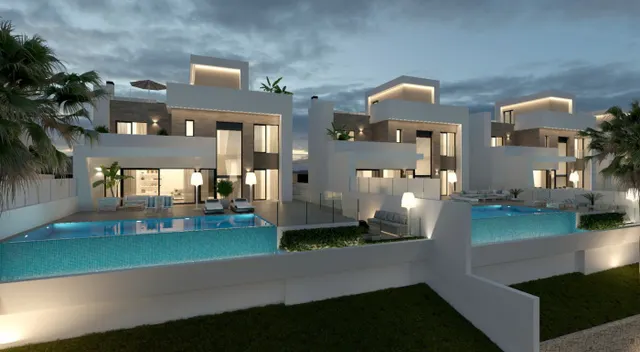VILLAS DE LUJO DE OBRA NUEVA EN FINESTRAT CON VISTAS AL MAR — 2