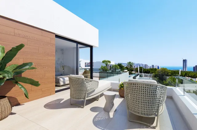 VILLAS DE OBRA NUEVA MODERNAS CON VISTAS AL MAR EN SIERRA CORTINA — 5