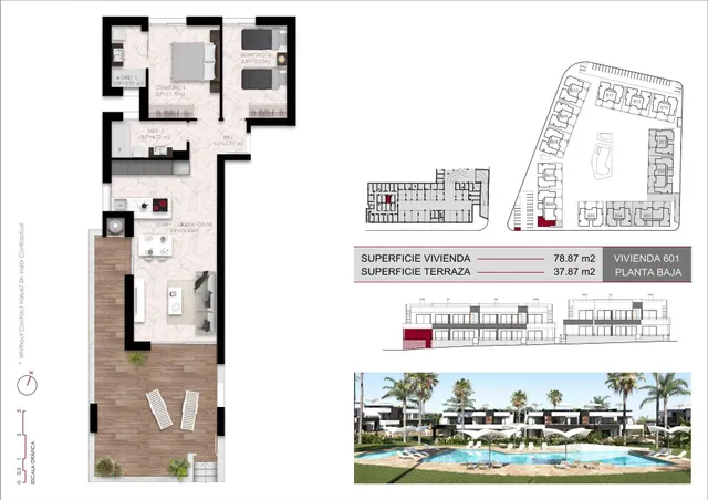 Bungalow 2 habitaciones 78m² en venta - Lo Marabú — 9