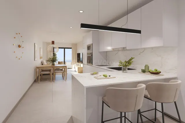 Ático de nueva construcción con un 1 dormitorio y solarium privado a solo 600 de la playa en Torrevieja — 5