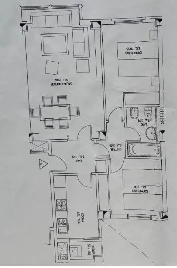 JARDINES DE MADRID con 2 habitaciones. Garaje, trastero y piscina. — 44