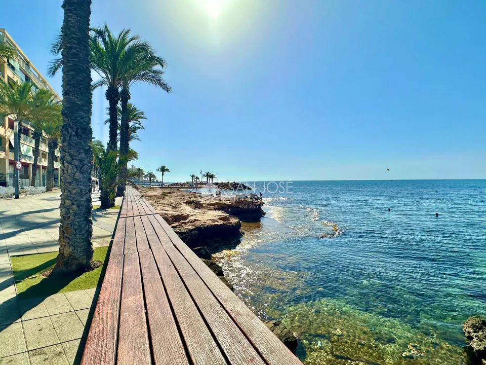 VENTA DE PISO EN TORREVIEJA, PRIMERA LÍNEA DE PLAYA Y VISTAS AL MAR