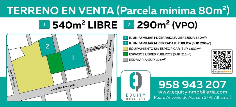 TERRENOS EN C/ ROSENDO GRANADA