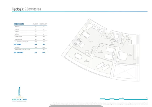 Apartamento 2 habitaciones 138m² en venta - Playa de Poniente — 14
