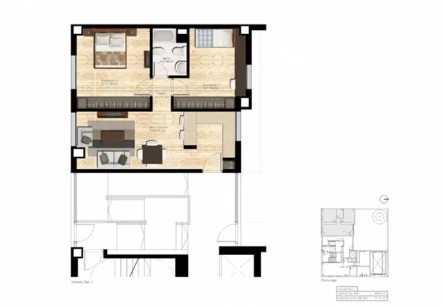 PISO DE NUEVA PROMOCIÓN  CON 2 Y 3 habitaciones, PRIMERAS CALIDADES. — 3