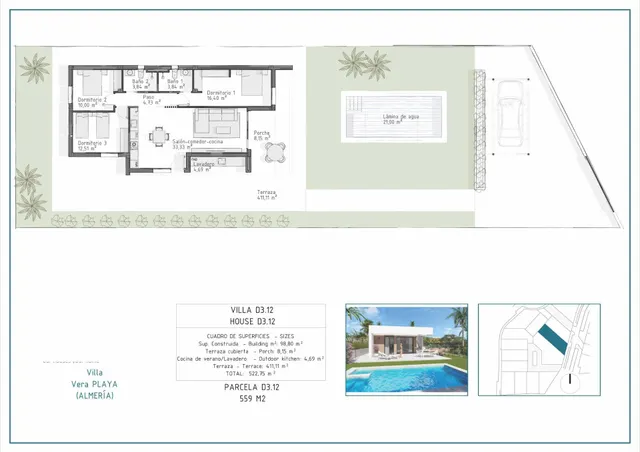 Villa 3 habitaciones 98m² en venta - Las Salinas — 12
