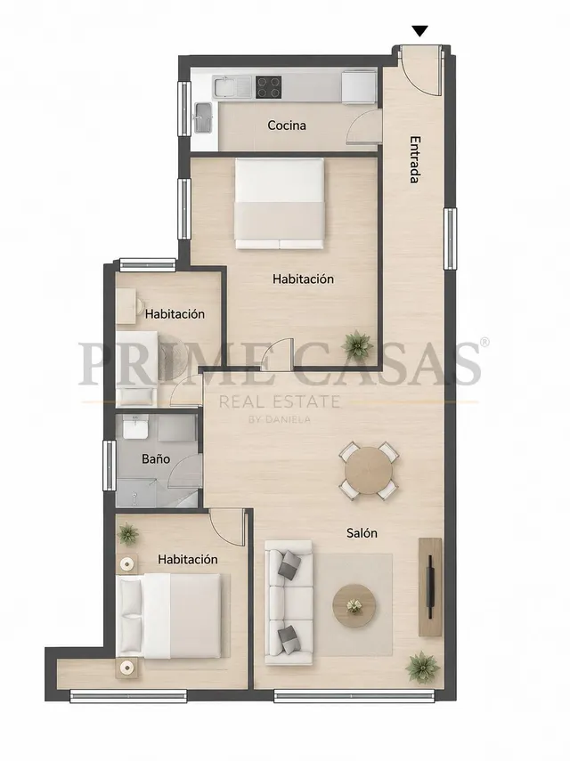 Piso reformado,  3 dormitorios, balcon en arenales - Las Palmas — 13