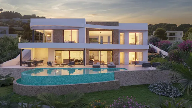 Villa nueva en construcción con vistas al mar en una zona co - foto 2