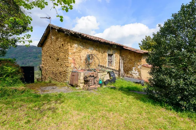 Casa asturiana de piedra a rehabilitar con finca de 32.000
