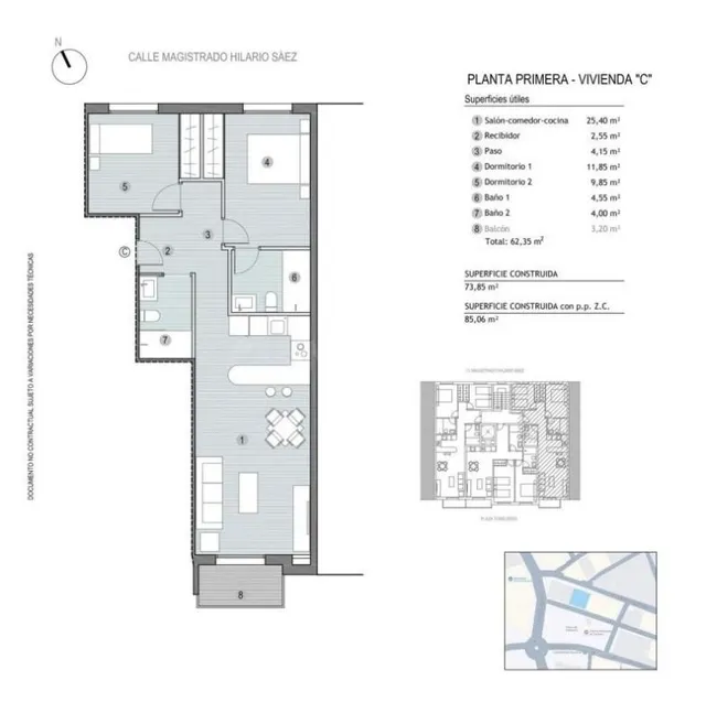 Apartamento 2 habitaciones 83m² en venta - Centro — 13