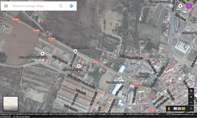 Solar urbano en Vera con 1.020 m2.