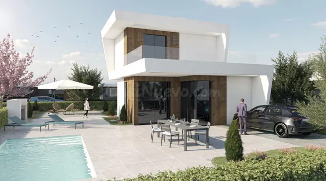 Villa de nueva construcción de 3 dormitorios con piscina pri