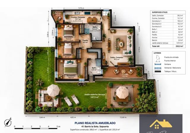 Se vende Bajo de 150m2 con jardín de 140m2 y 2 piscinas comunitarias en Sopuerta, Vizcaya — 46