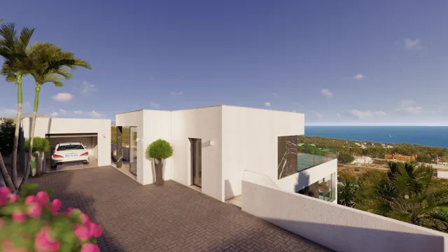 Casa de lujo de 3 plantas con maravillosas vistas panorámicas al mar en Calpe — 7