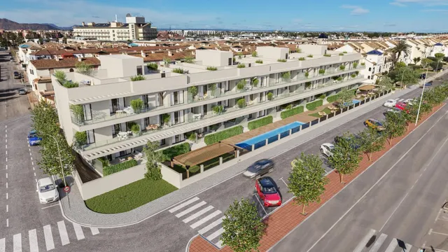Apartamentos de nueva construcción a 250 m de la playa de Lo