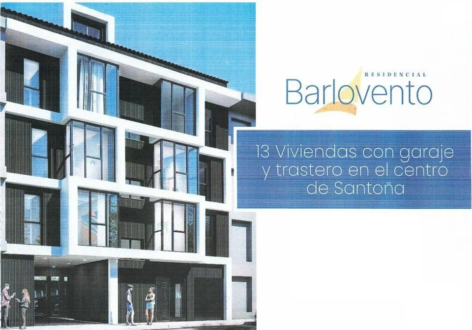 Promoción de viviendas y garajes de obra nueva en el centro de Santoña
