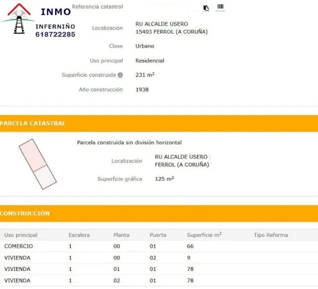Edificio Viviendas en Venta en Ferrol La Coruña Ref: 438360