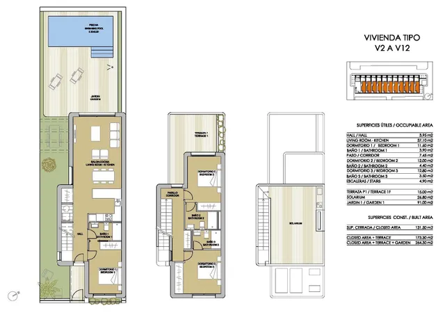 VILLA DE 3 DORMITORIOS DE OBRA NUEVA EN MIL PALMERAS — 5