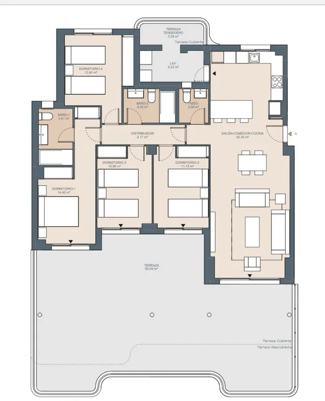 Apartamento 4 habitaciones 225m² en venta - Costa Del Sol — 43