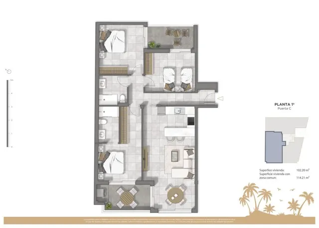 Apartamento 2 habitaciones 89m² en venta - CENTRO — 10