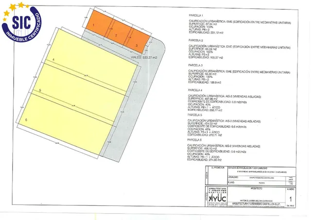 !!!Tu oportunidad para construir o para invertir en 6 parcel