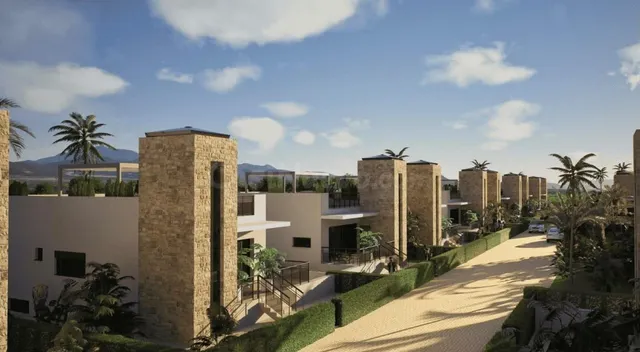 Villa en Mazarrón . Tres dormitorios, solárium, semisótano y piscina comunitaria — 5