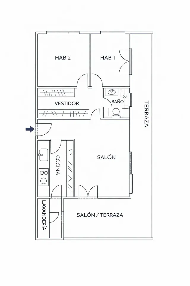 Ático 2 habitaciones 190m² en venta - Hispanoamerica — 14