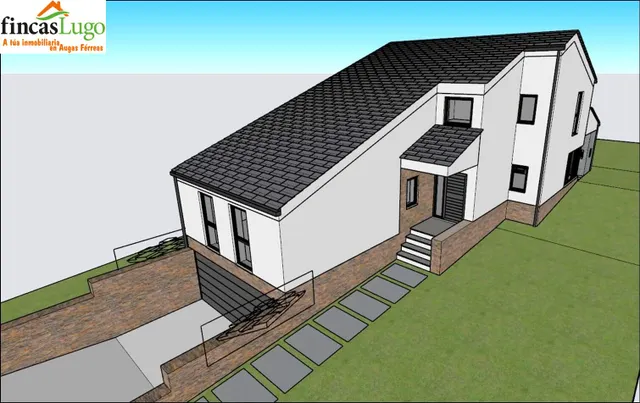 FINCA URBANIZABLE DE 1088m EN LUGO - foto 2