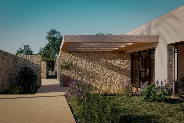 Amplia finca rústica con proyecto de obra nueva, piscina y pista de tenis en Ses Salines — 2