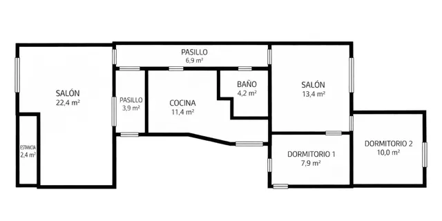 Piso 3 habitaciones 85m² en venta - La Florida — 3