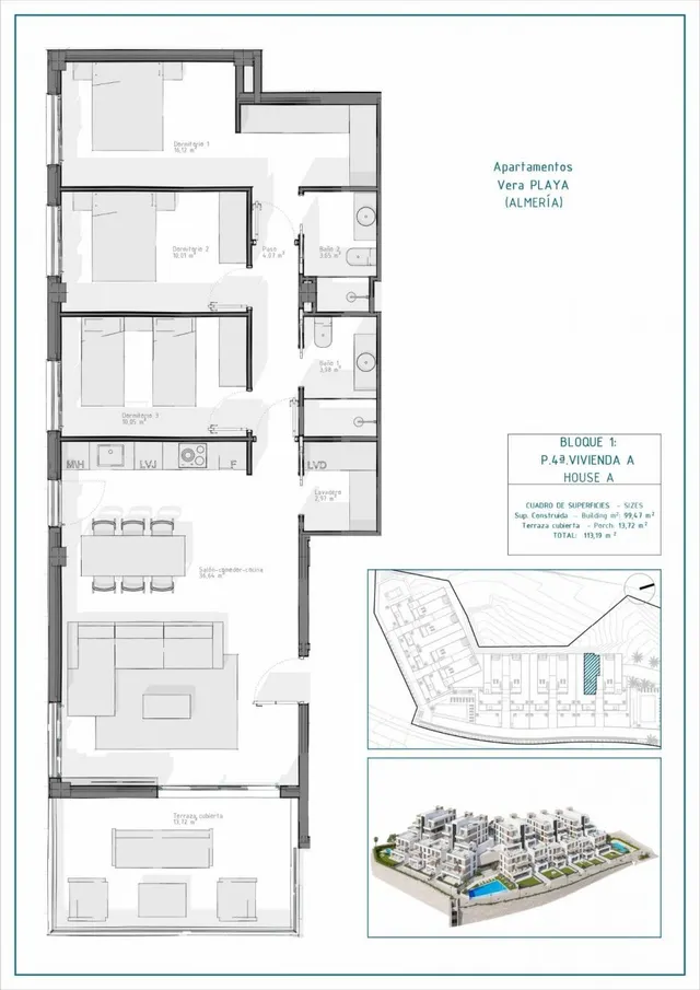 Apartamento 3 habitaciones 99m² en venta - Las Salinas — 9