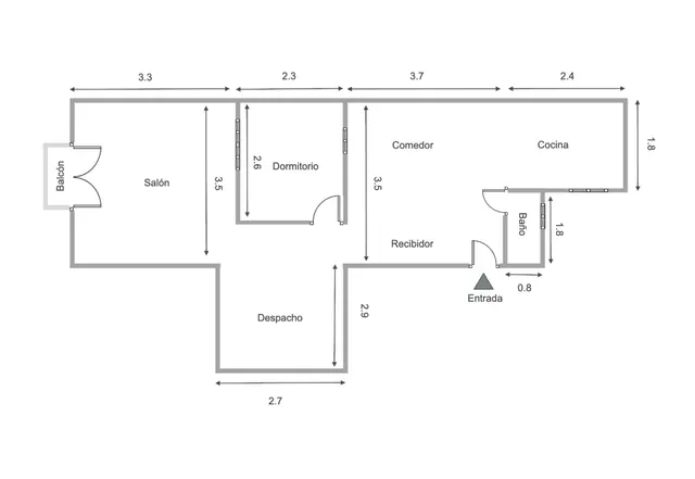 Elegante apartamento reformado de 1 dormitorio en el Raval — 29