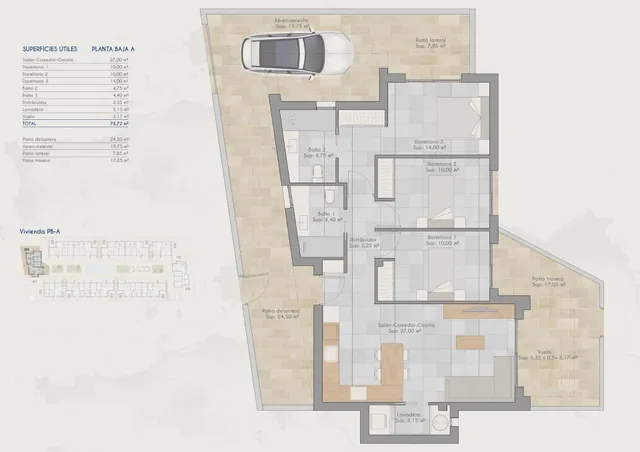 Bungalow de planta baja con 3 dormitorios a la venta en Torre-Pacheco, Costa Cálida — 13