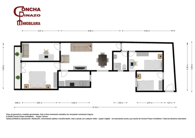Piso de 4 habitaciones, 2º piso con ascensor junto al Gran Parque Central en Paterna — 27