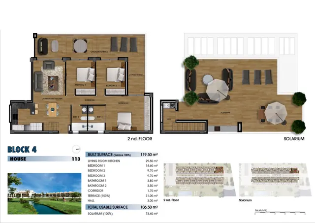 Ático 3 habitaciones 110m² en venta - Serena Golf — 50