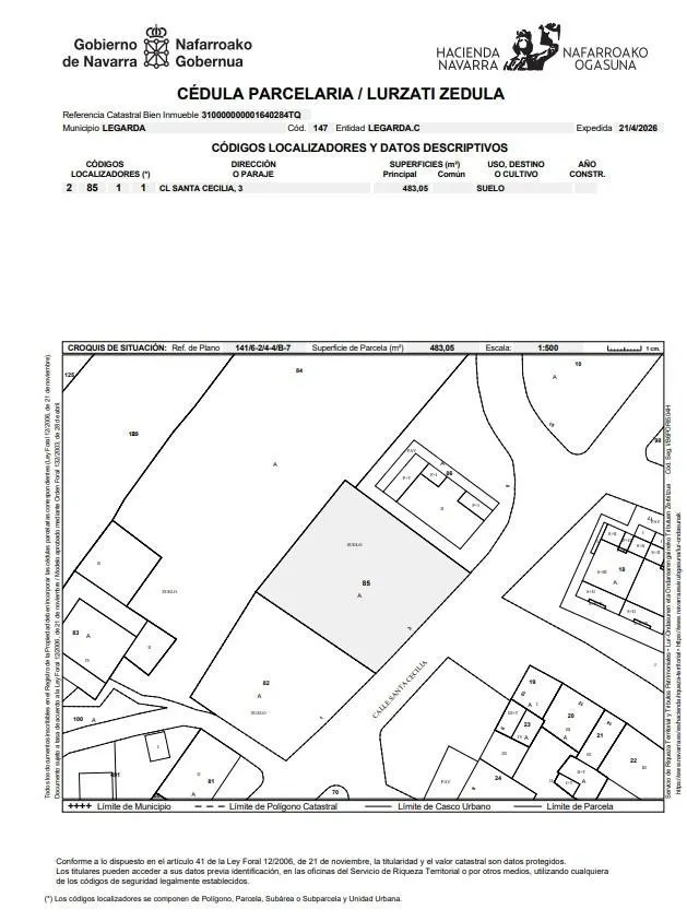 Venta de parcela en Legaria - foto 4