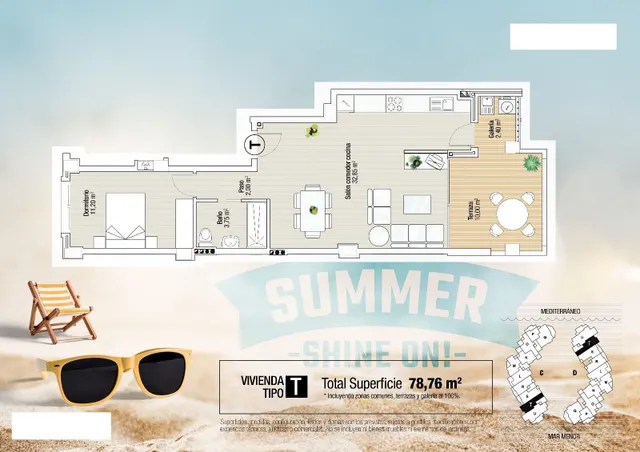 Apartamento 1 habitación 78m² en venta - PLAYA PRINCIPE — 10