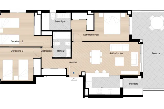 Apartamento 2 habitaciones 108m² en venta - Chullera — 17
