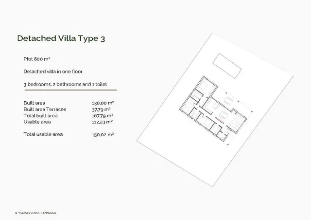 Villa de 3 dormitorios en una planta y con piscina privada a la venta en Penáguila (Alicante) — 9