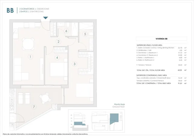 Apartamentos de nueva construcción en Benijófar con una ubicación céntrica — 6