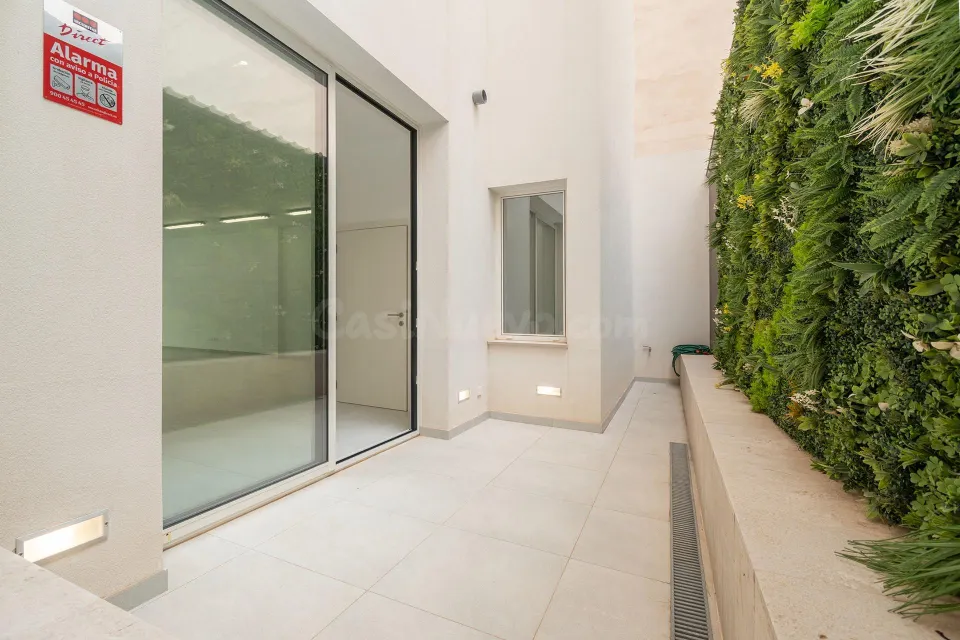 Local seminuevo a pie de calle con patio ajardinado al lado del Paseo Mallorca