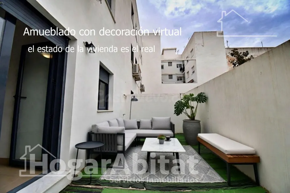 Espacio y libertad al aire libre en esta cómoda planta baja con terraza y patio