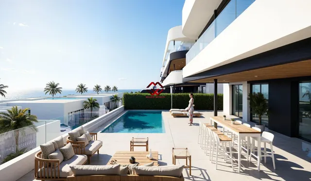 Apartamentos y villas de nueva construcción frente al campo de golf La Serena Golf en Los Alcázares — 17