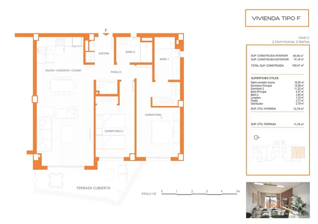 Apartamento 2 habitaciones 100m² en venta - Los Pacos — 9