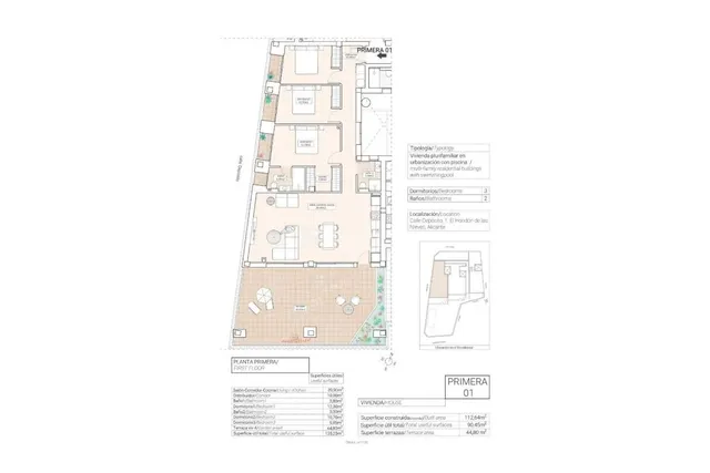 Apartamento 2 habitaciones 90m² en venta - Pueblo 6 — 11