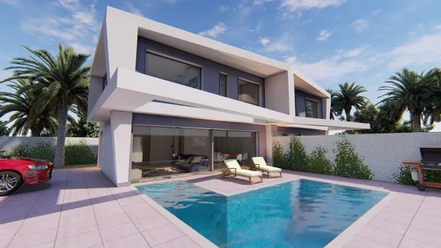 Chalet Mod. LINDA de hasta 4 dormitorios con parcela con jardin y piscina incluida — 30
