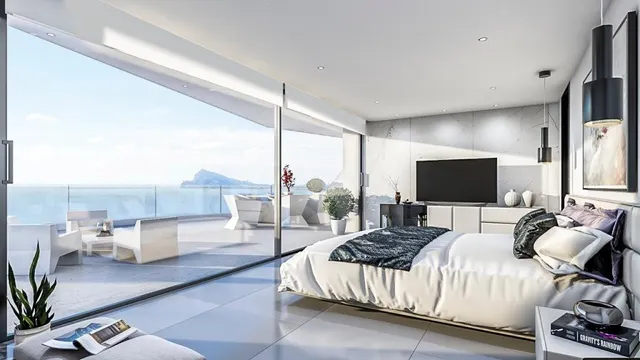 Nuevo proyecto de 4 villas de lujo de estilo moderno con vistas al mar y piscina privada. — 4
